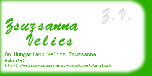 zsuzsanna velics business card